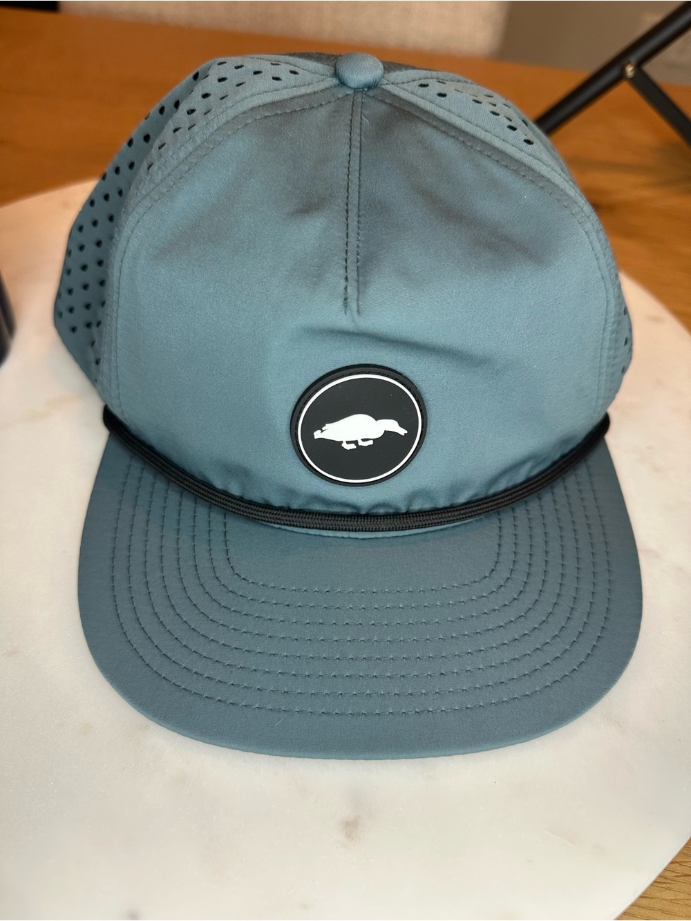 Men's fishing or hunting Shallow Water Co Blue hat with Duck NEW